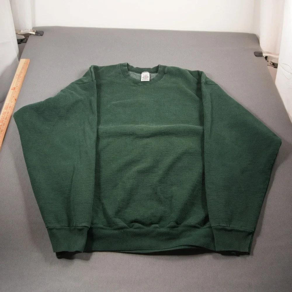 Vintage USA Black Green Munsingwear Super Cotton Crewneck Men Sweatshirt XXL
